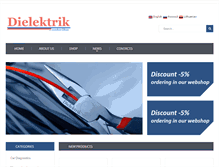 Tablet Screenshot of dielektrik.com